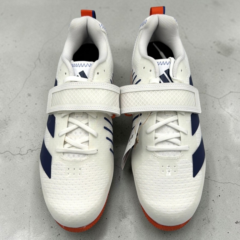 Adidas Adipower Weightlifting 3 Men's 9 Cloud White‎ Blue JP9872 Lifting New - Picture 6 of 9
